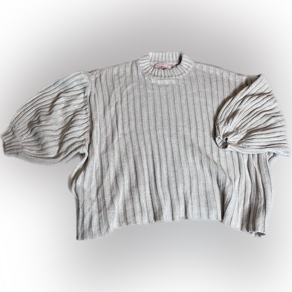 Urban Outfitters Sweaters - Urban Outfitters crew neck tan crop sweater